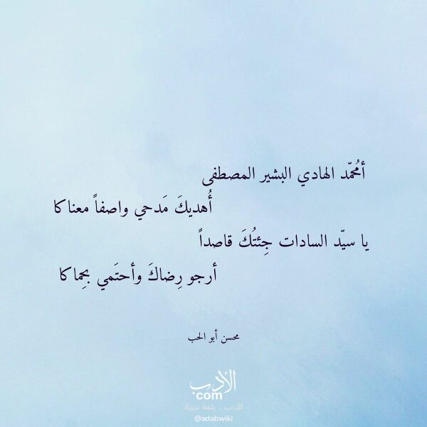 اقتباس من قصيدة أمحمد الهادي البشير المصطفى لـ محسن أبو الحب